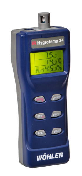 Thermo-Hygromètre infrarouge IR Hygrotemp 24 Mesure