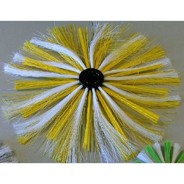 Lot de 6 brosses corps plastique ( diam 250 à 630 mm) Brosse corps moyeu plastique