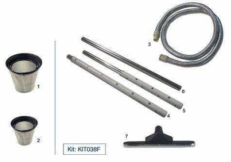 Aspirateur 2 Moteurs Pour Boulangerie Avec Kit Sol Et Kit Pour Aspirer Le Four Jusque 250°C Aspirateurs Industriels