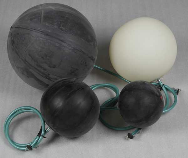 jeux de 4 ballons d'obturation  diam 100-400 mm Nettoyage Gaines de ventilation